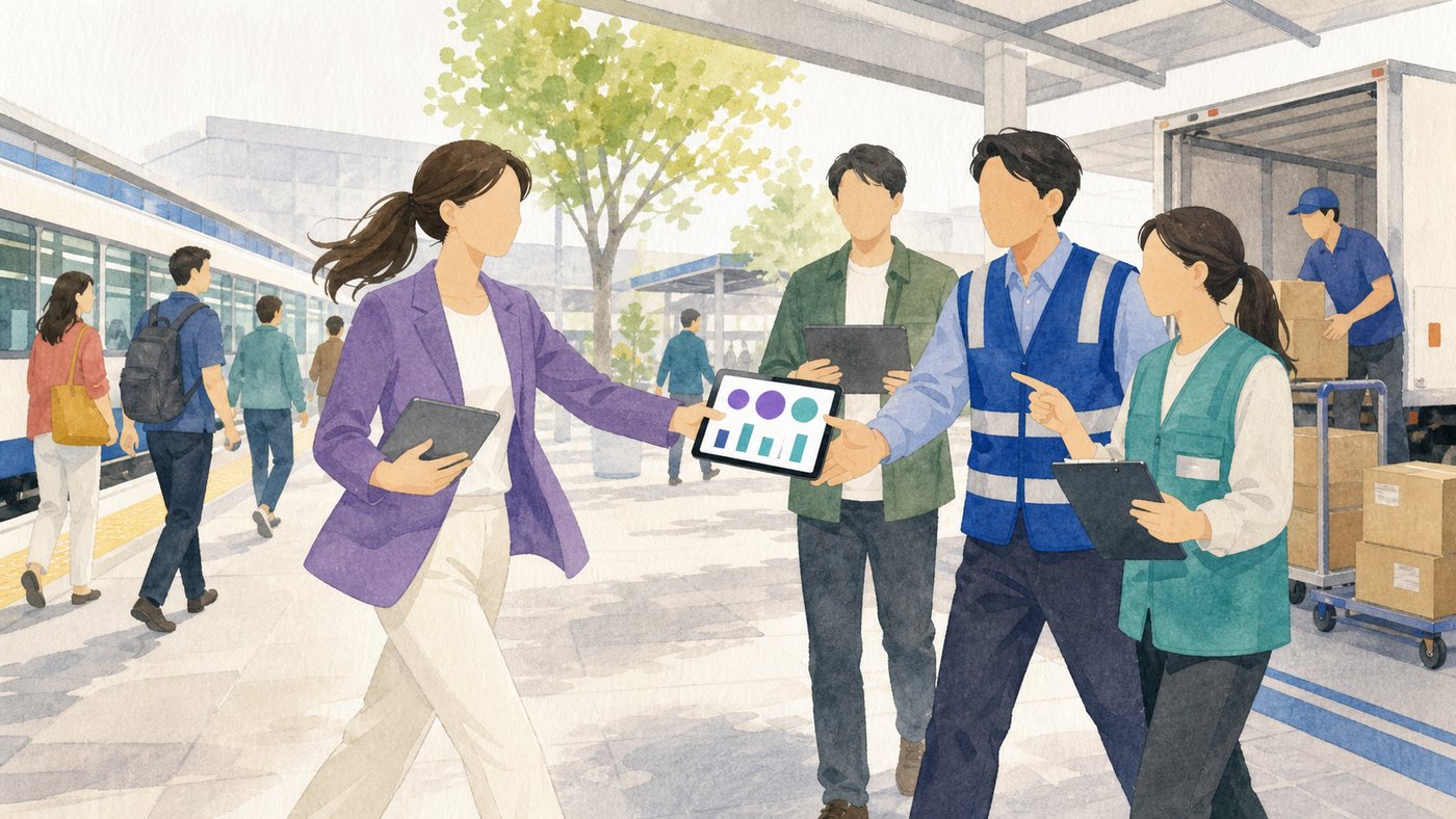 交通・産業・暮らしのデータを比較し、仕事の判断へ活かす40代のイメージ